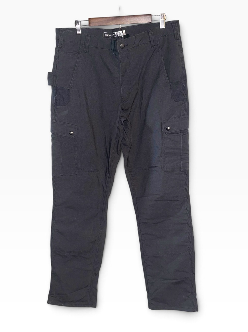 Carhartt Relaxed Fit Fleece Lined Ripstop Cargo Pants Shadow Gray 36x34